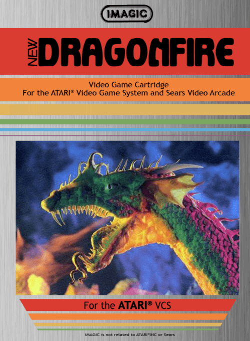 Dragonfire box art for Atari 2600